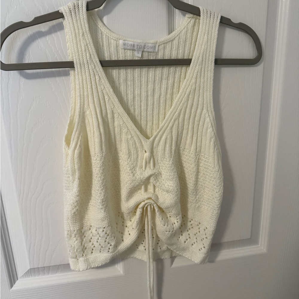 More to Come Ivory Knit Tank Top